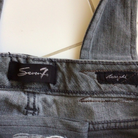 ‘Seven7’ Charcoal Denim Handmade Tote - Picture 2 of 5